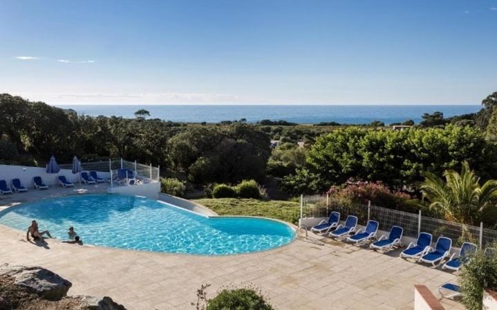 Capra Scorsa - Appt Vue Mer Et Piscine Partagee Belgodère Exterior foto